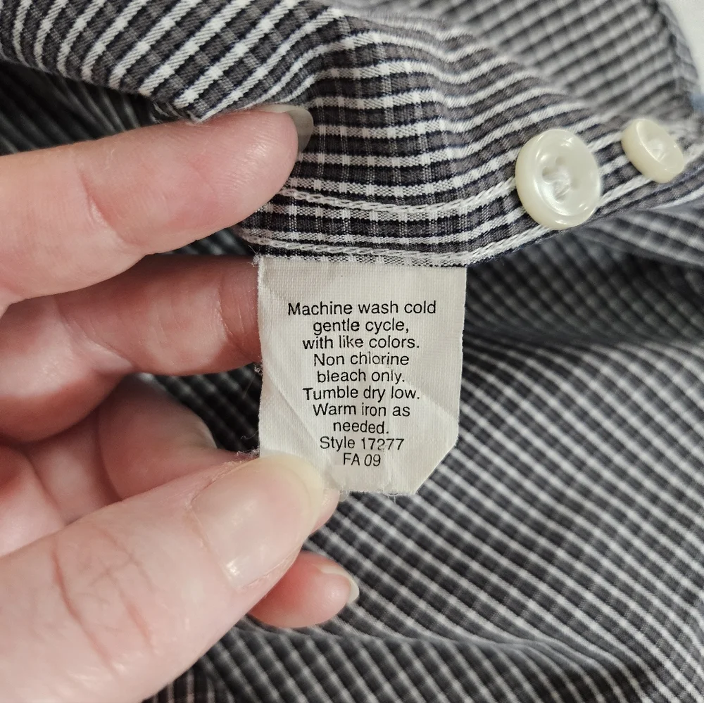 J. Crew Blue Plaid Button Down Shirt Mens Size Large